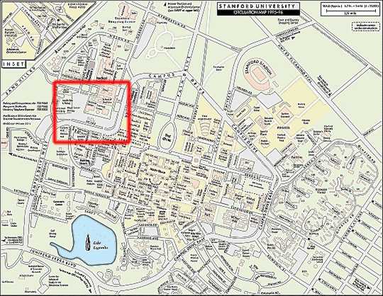 Map of Stanford University